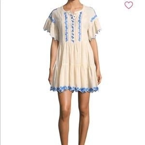 Free People Santiago embroidered mini dress